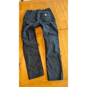Carhartt Womens Relaxed Fit Straight Leg Canvas Work Pants Black Size 8 Regular